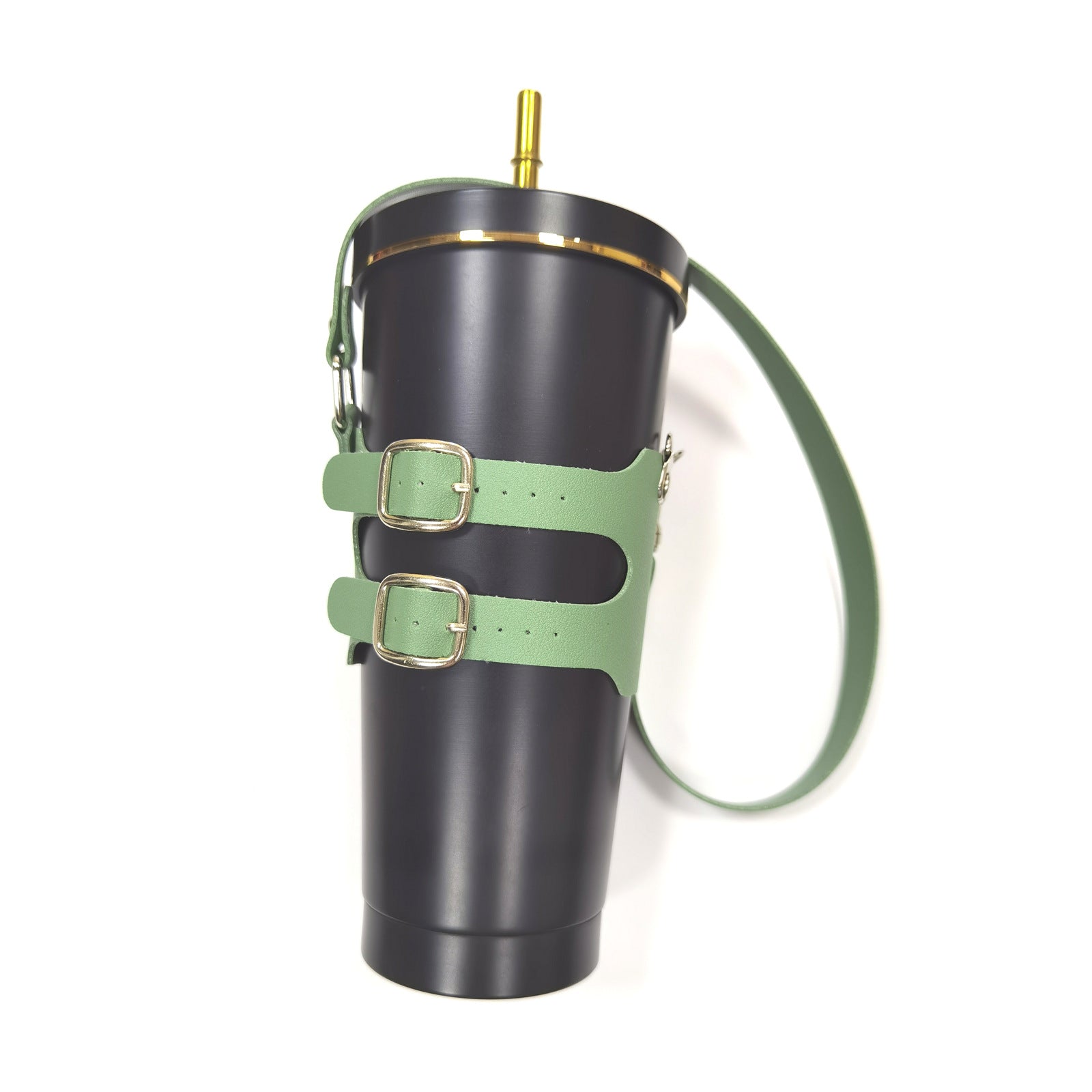 Wholesale Adjustable PU Leather Non-slip Insulated Cup Holder